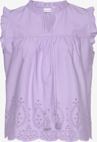 VIVANCE - Blusa em roxo: frente