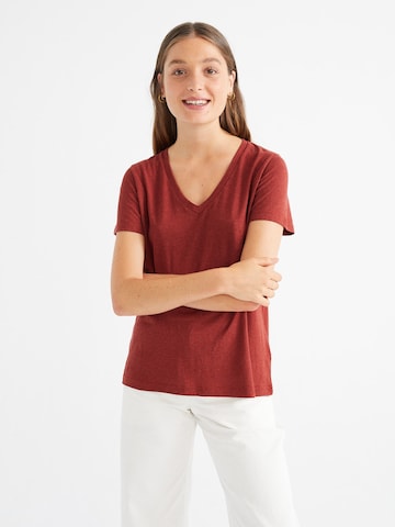 Thinking MU T-Shirt ' Clavel ' in Rot: predná strana