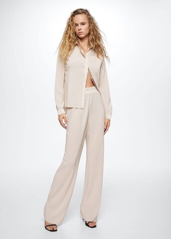 MANGO Wide leg Broek 'Pili' in Grijs