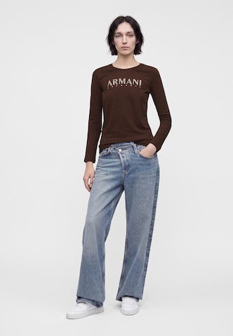 ARMANI EXCHANGE Тениска в кафяво