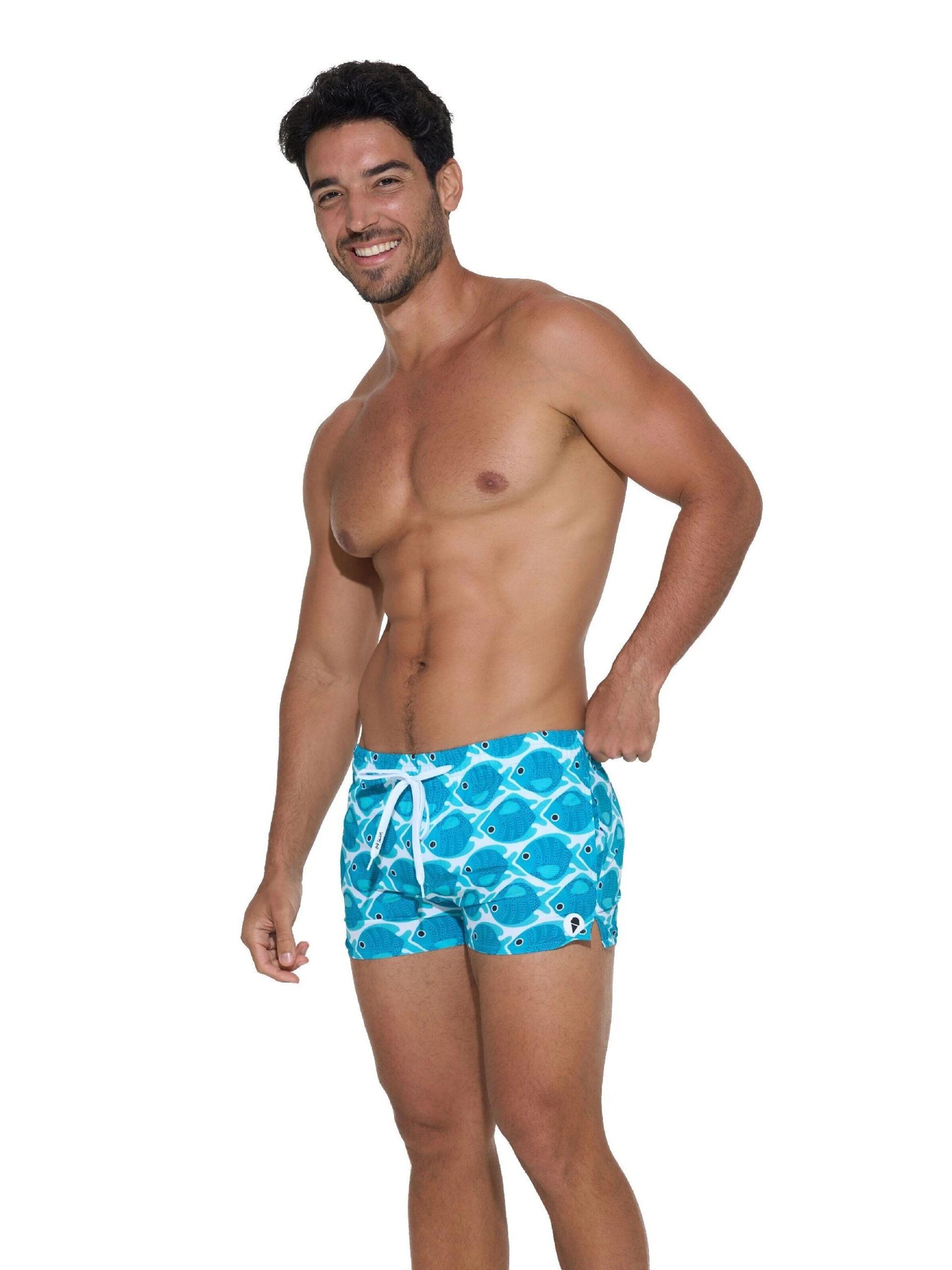 69Slam - Bermudas 'BAÑADOR VOLLEY BAJO FISHES' en azul