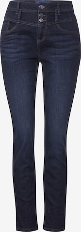 STREET ONE Tapered Jeans in Blue: front