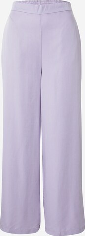 Nasty Gal Wide leg Trousers in Purple: front