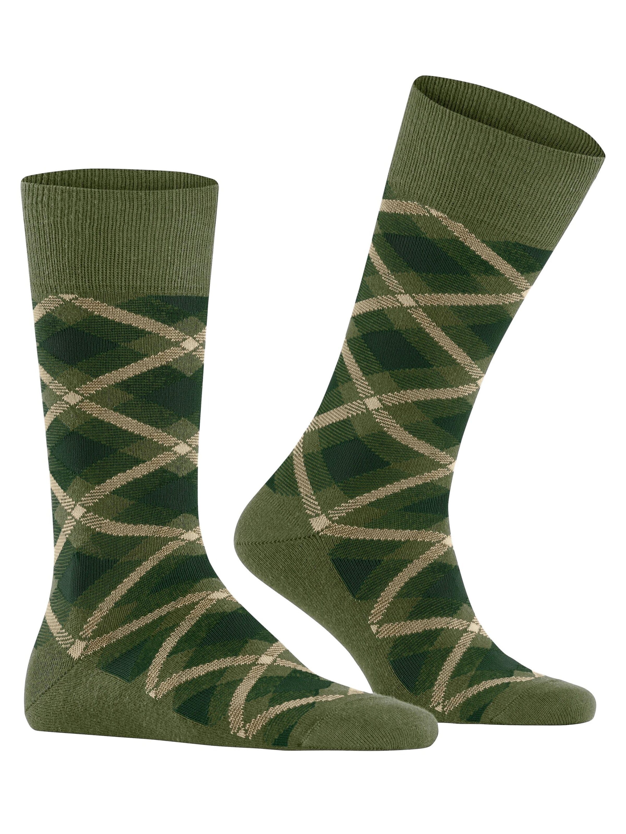 BURLINGTON Socken 'Tartan'‌ in Grün