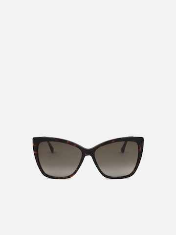 Lunettes de soleil JIMMY CHOO en marron : devant