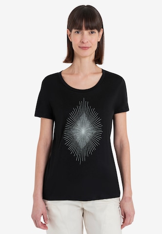 ICEBREAKER T-shirt 'Tech Lite III' i svart: framsida