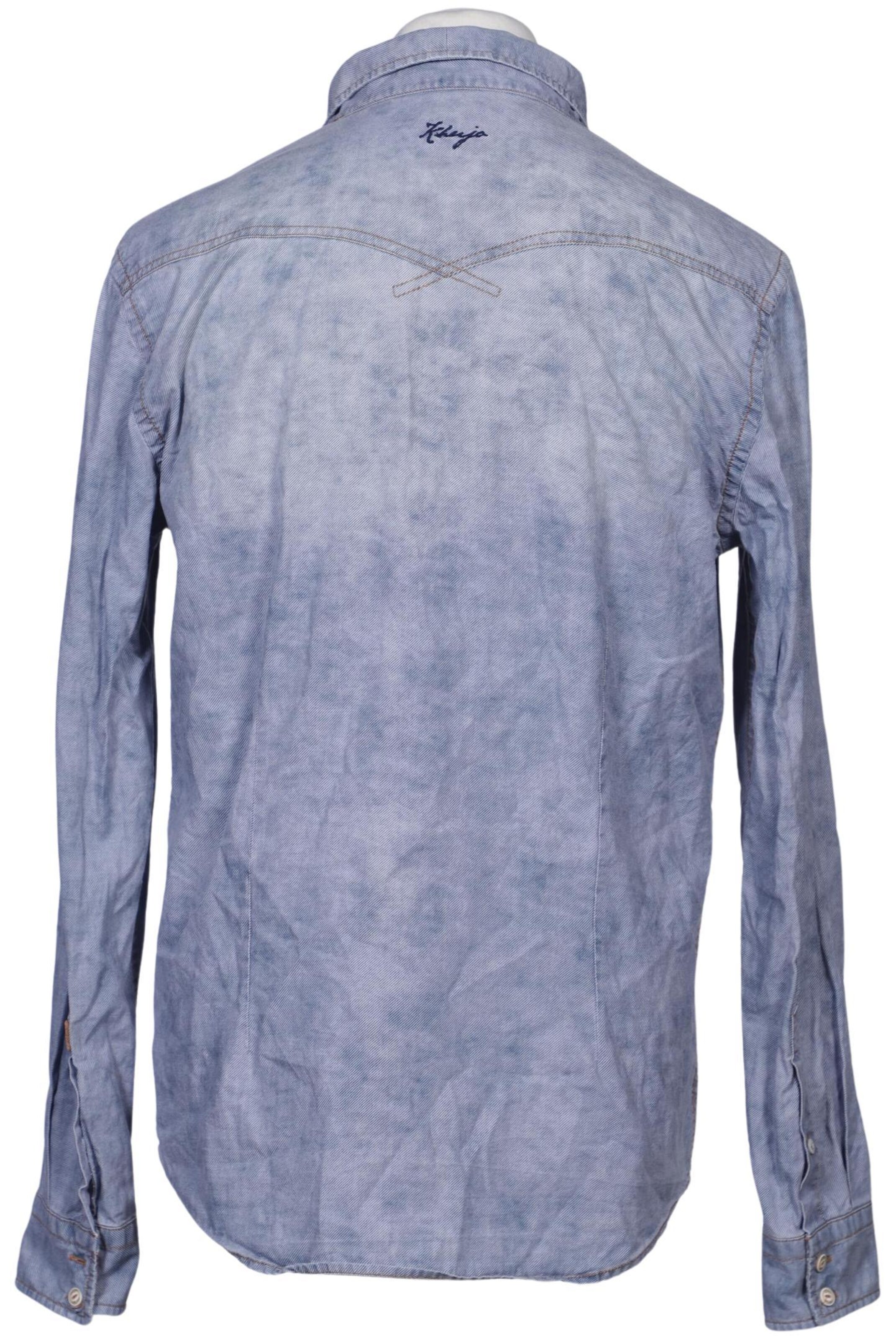 khujo Button Up Shirt in L in Blue