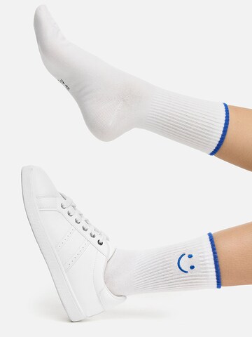 Chaussettes ' Good Vibes Motiv Statement Socken Tennissocken ' Nur Die en bleu
