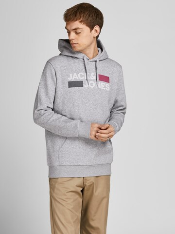 JACK & JONES كنزة رياضية بلون رمادي