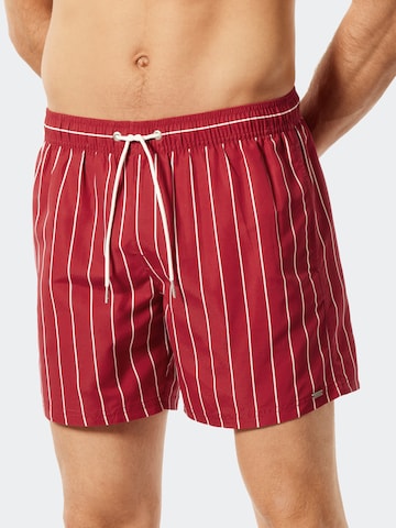 Shorts de bain 'Mesh Summer' SCHIESSER en rouge