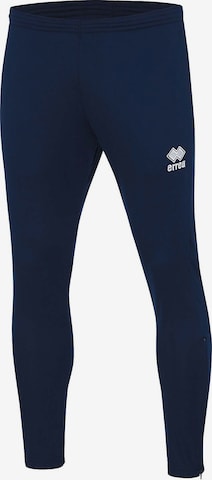 Errea Skinny Workout Pants in Blue: front