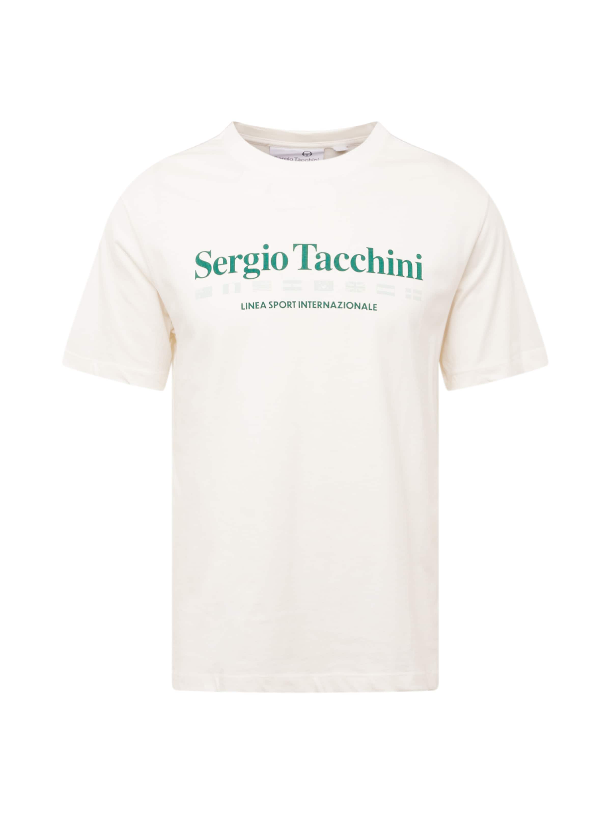 Sergio Tacchini Функциональная футболка в Белый: спереди