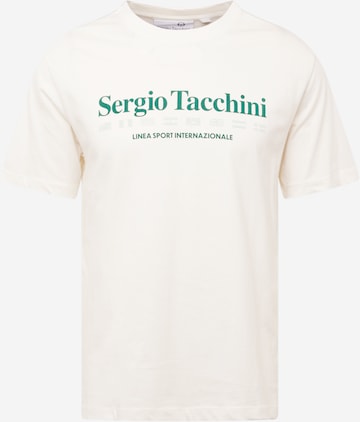 Sergio Tacchini Функциональная футболка в Белый: спереди