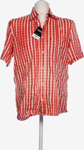 BOSS Black Button Up Shirt in M in Red: front