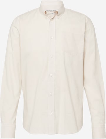 By Garment Makers Regular fit Overhemd 'Vencel' in Beige: voorkant