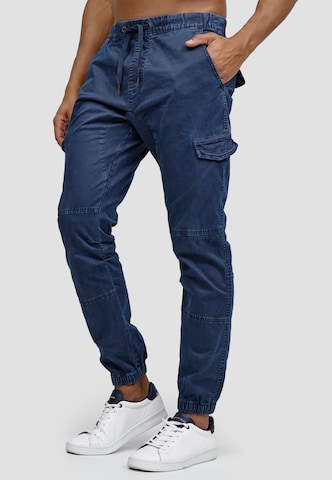 Regular Pantalon cargo ' Cantu ' INDICODE JEANS en bleu