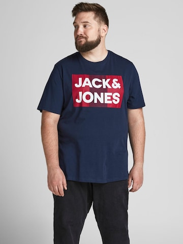 Jack & Jones Plus Shirt in Blue: front