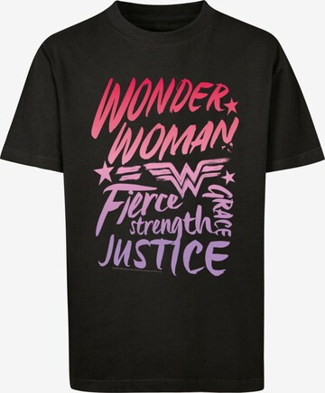 T-Shirt 'DC Comics Wonder Woman' F4NT4STIC en noir : devant