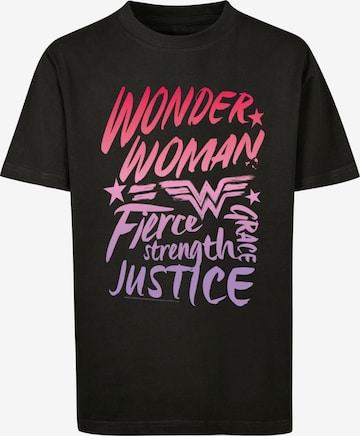F4NT4STIC Shirt 'DC Comics Wonder Woman' in Black: front