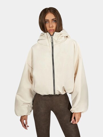 Made By Society Between-season jacket 'Signature Jacket - J27664' in White