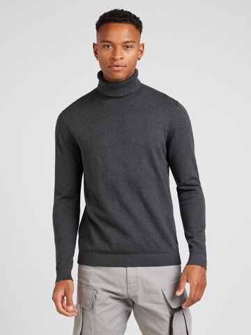 Pull-over 'JJEBASIC' JACK & JONES en gris : devant