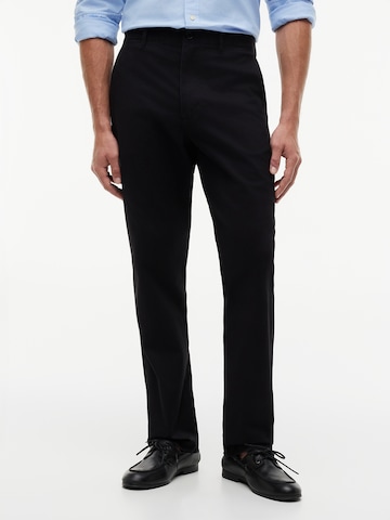 TOMMY HILFIGER Regular Chino 'Dover Essential' in Zwart: voorkant