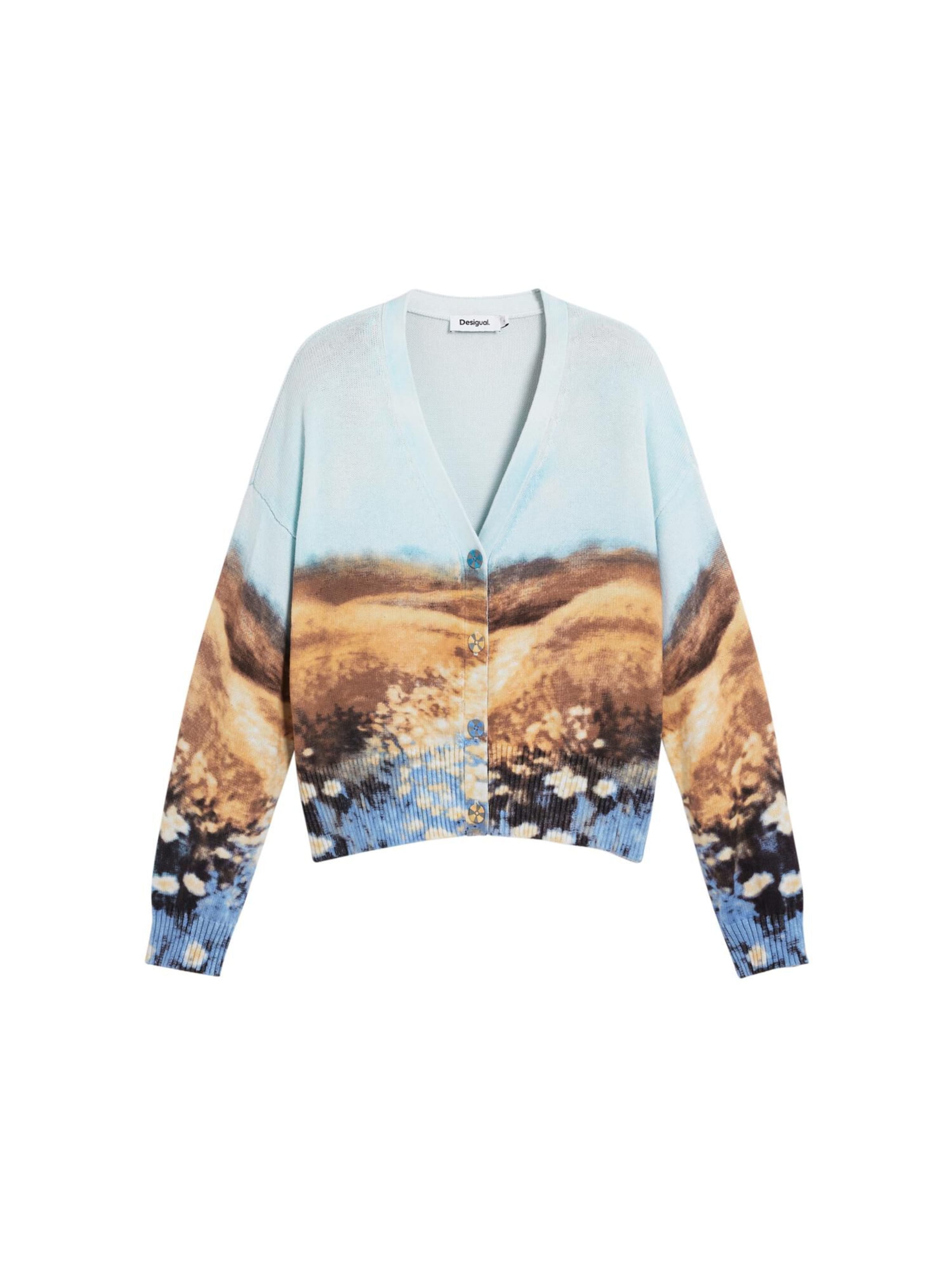 Desigual Kardigan w kolorze niebieski: przód