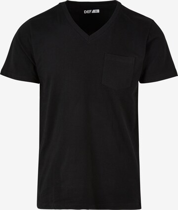 T-Shirt DEF en noir : devant