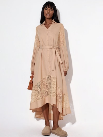 MSN Collection Robe-chemise en 38 en kaki, Vue avec produit