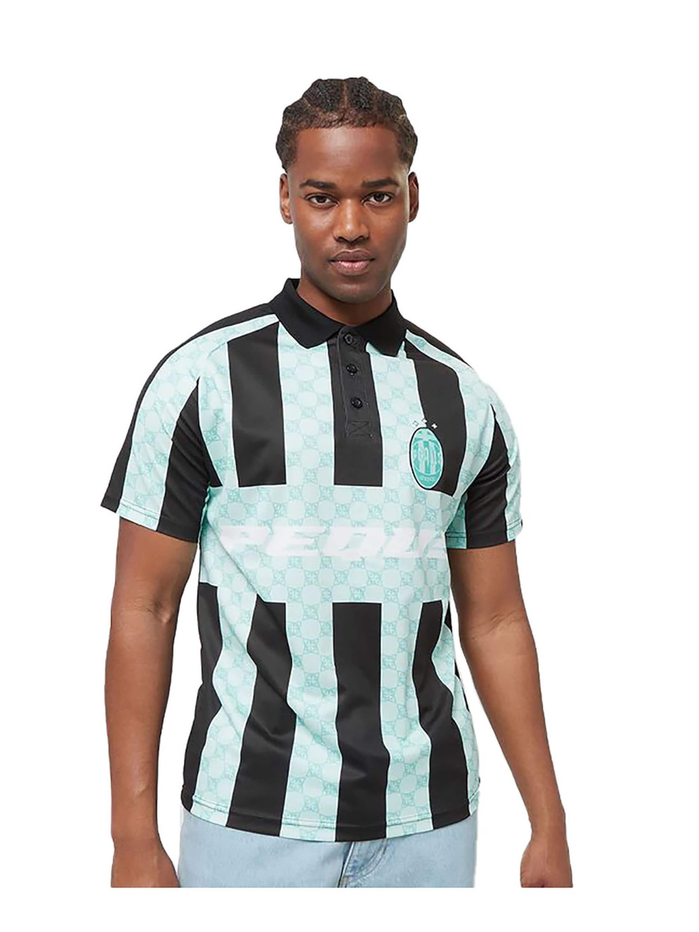 Pequs T-shirt 'Football Logo' i blå: framsida