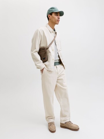 JACK & JONES Loosefit Jeans 'JJIKarl JJLawrence' in Beige