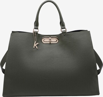 Borsa a mano di Kassandra in verde: frontale