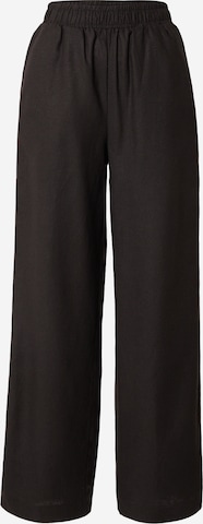 Y.A.S Loose fit Trousers 'FLAXY' in Black: front