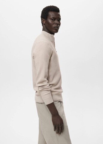 MANGO MAN Pullover 'Antiguap' in Beige