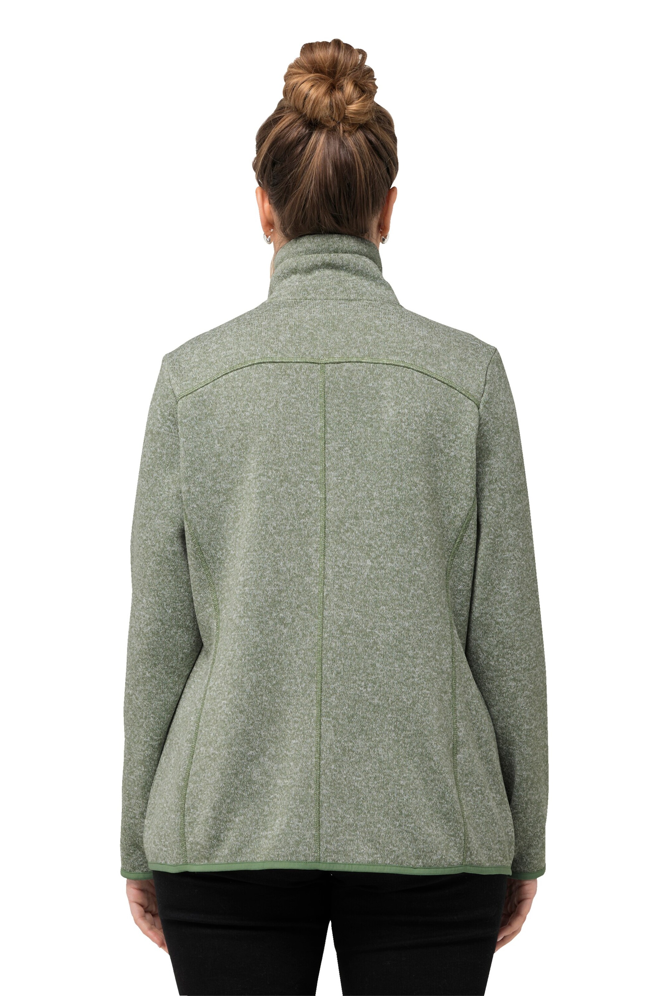 Ulla Popken Fleece jacket in Green