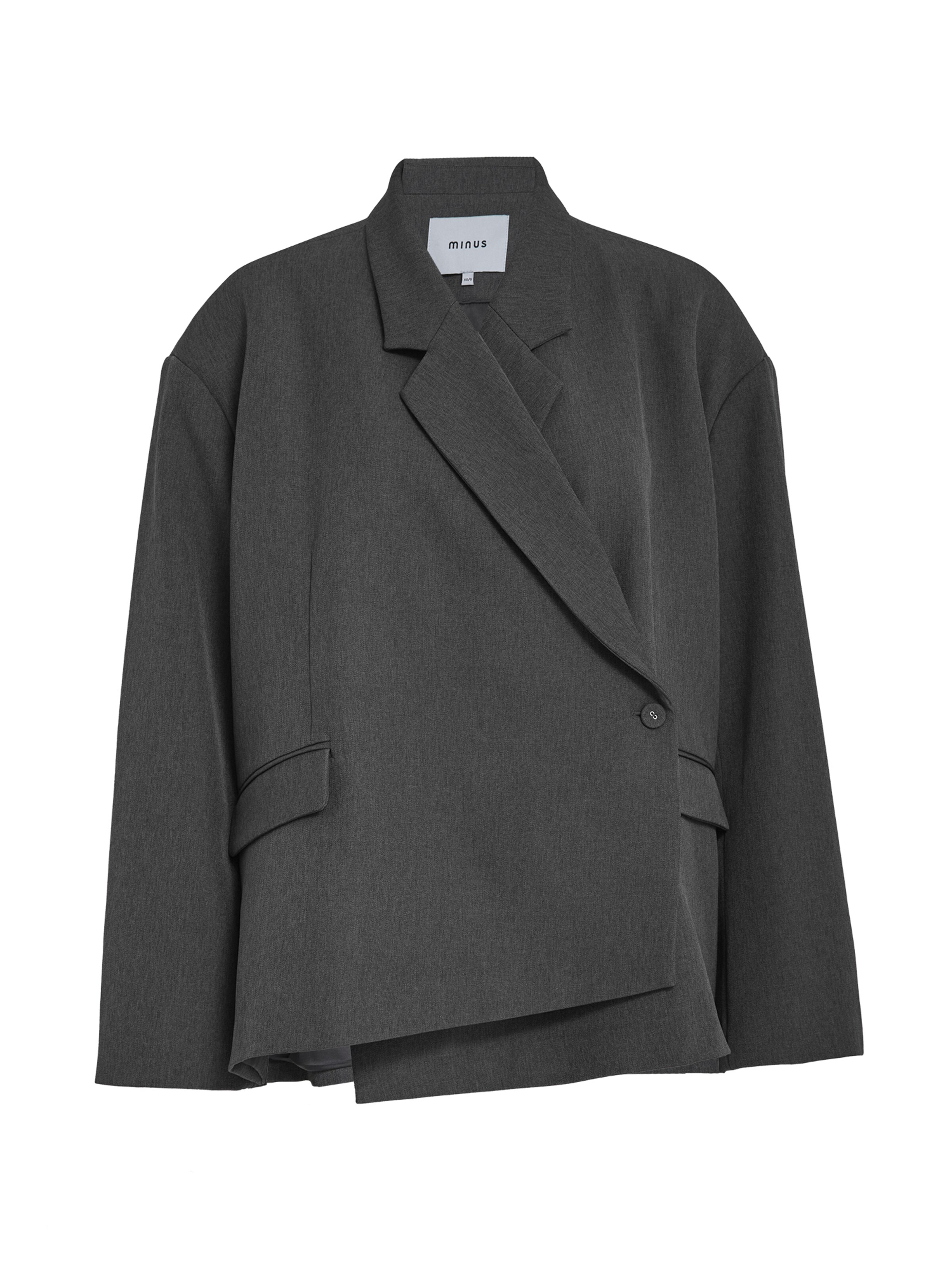 minus Blazer 'Vivianne' in 38-40 in dunkelgrau, Produktansicht