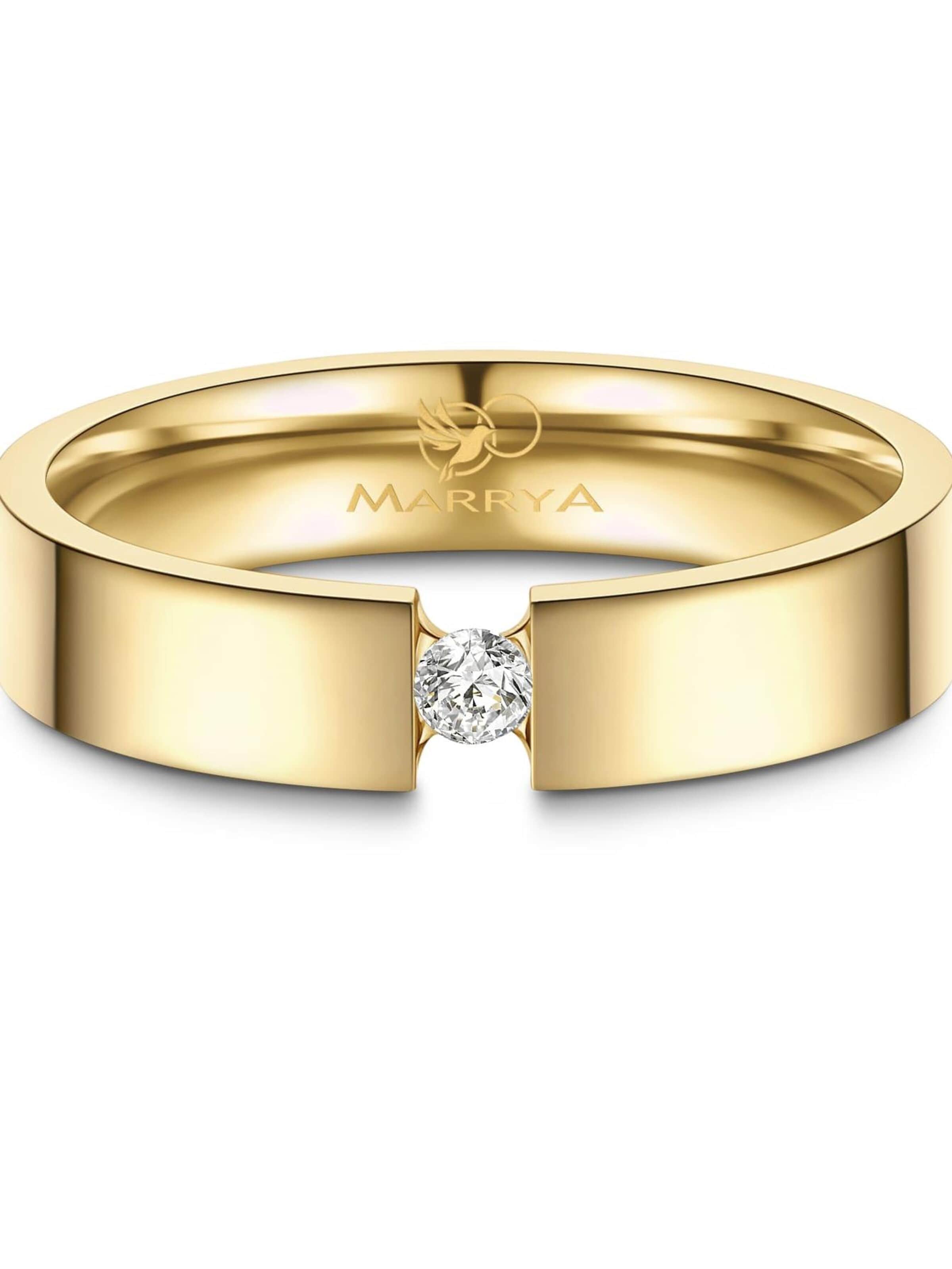 Anello 'MARRYA ES-44 Eheringe aus Edelstahl' di MARRYA in oro