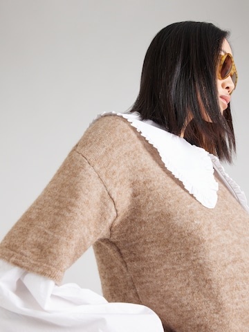 SELECTED FEMME Sweater 'MALINE-LILIANA' in Brown