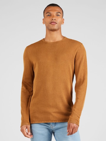 Only & Sons Regular fit Sweater 'GARSON' in Brown: front