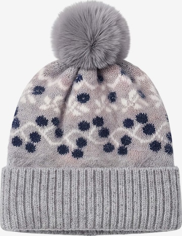 Magicshe Hat 'Warme Strickmütze mit Bommel' in Grey: front