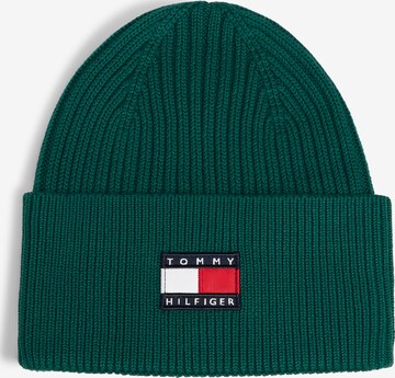 zaļš TOMMY HILFIGER Cepure 'HERITAGE': no priekšpuses
