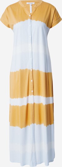 Thought Robe-chemise en bleu clair / moutarde / blanc, Vue avec produit