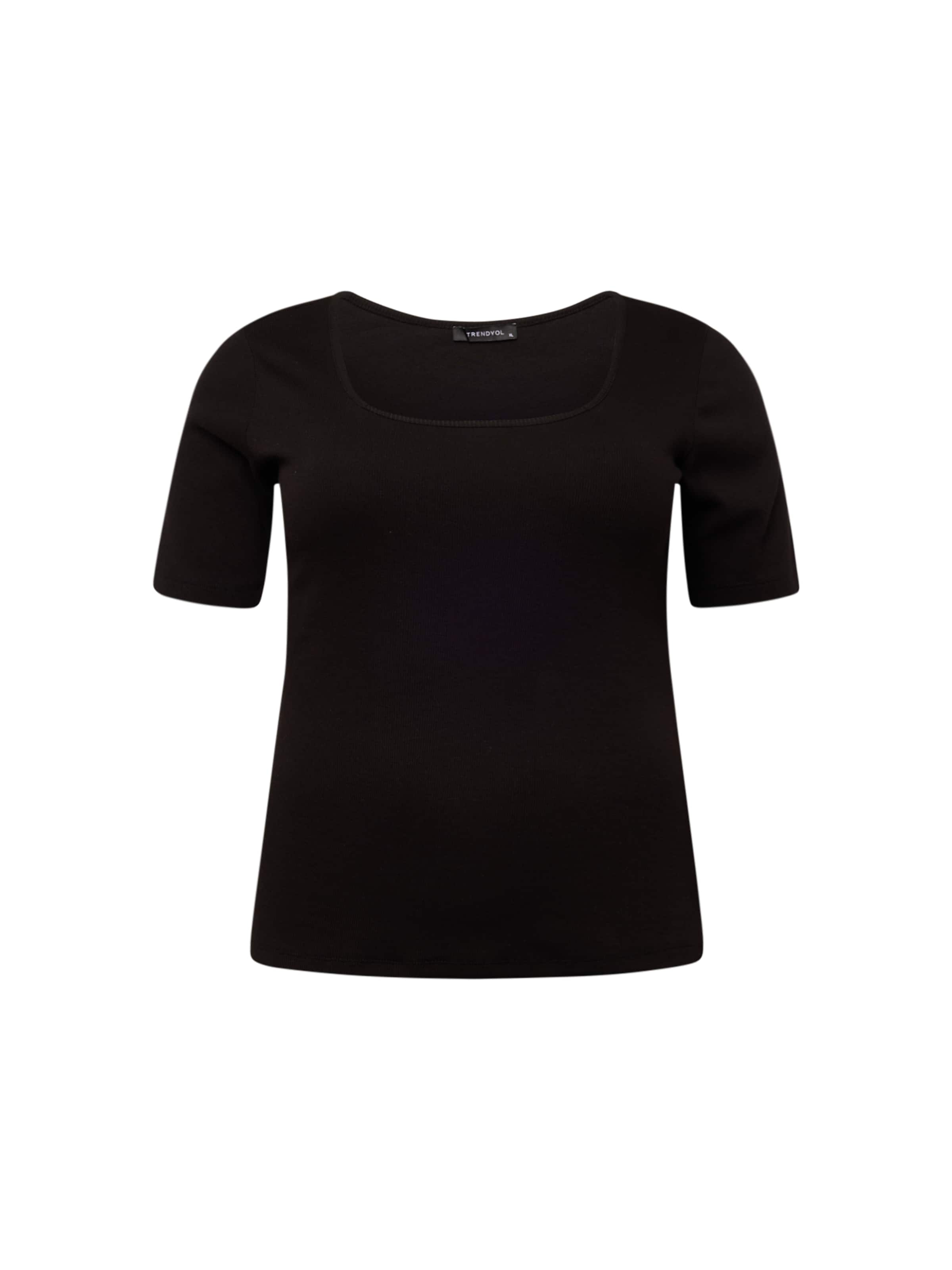 Trendyol Curve Shirts i sort: forside