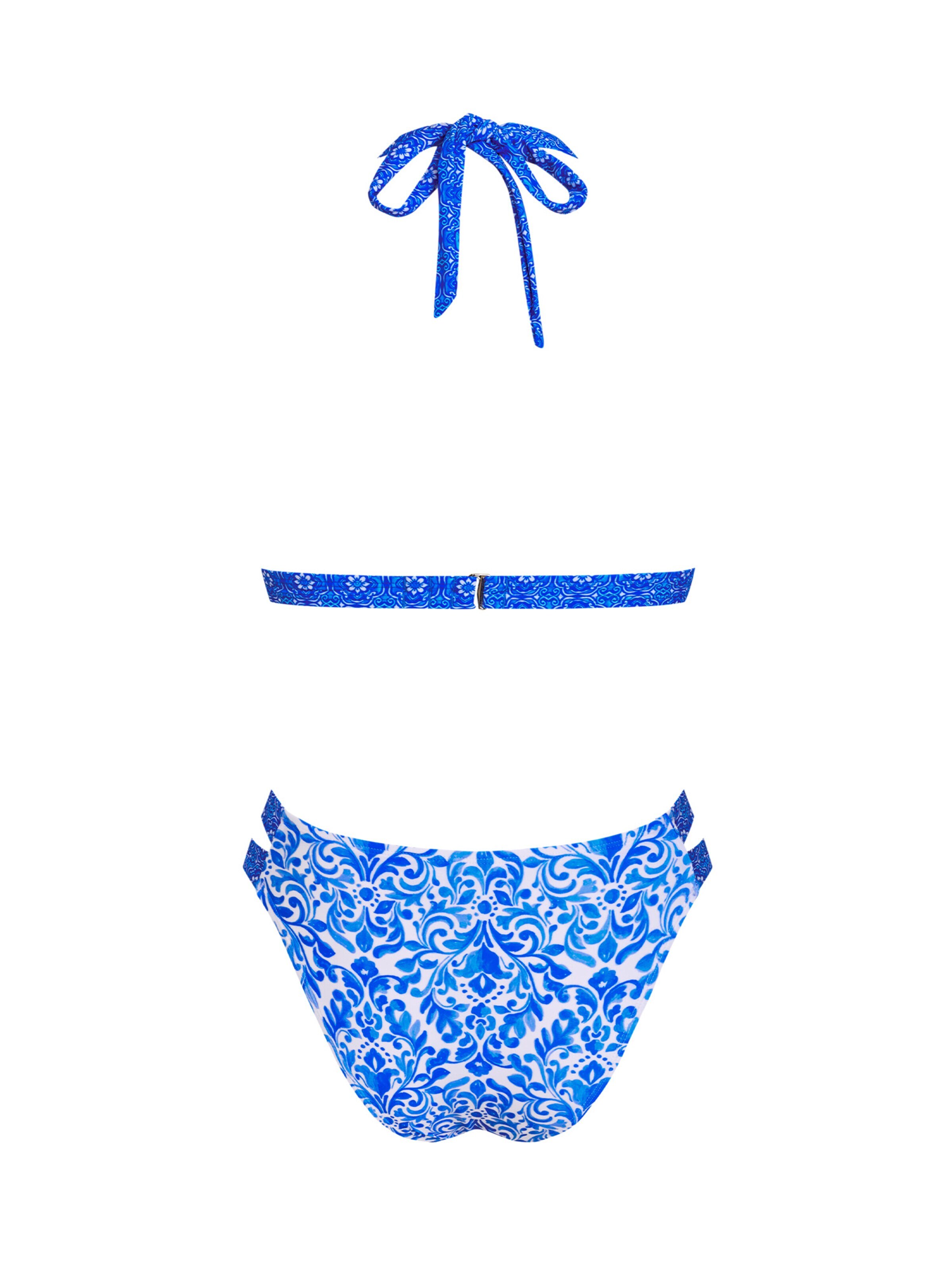 Cupshe Triangle Bikini 'Halter' in Blue