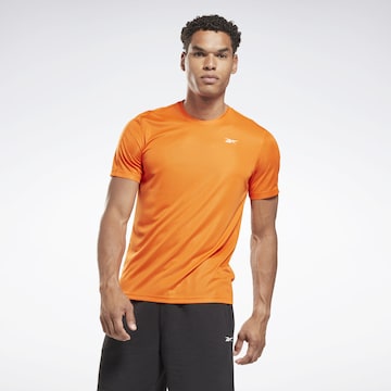 ReebokTehnička sportska majica - narančasta boja: prednji dio