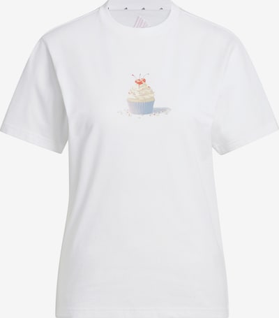 ADIDAS SPORTSWEAR T-shirt fonctionnel en beige / bleu / rose / blanc, Vue avec produit