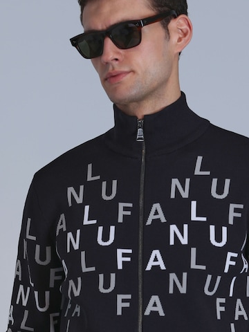 Lufian Strickjacke Writer in Schwarz
