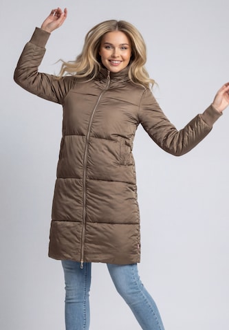 Manteau d’hiver MAIRE en marron : devant