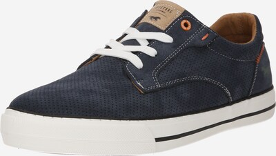 MUSTANG Sneakers laag in de kleur Beige / Donkerblauw / Oranje, Productweergave
