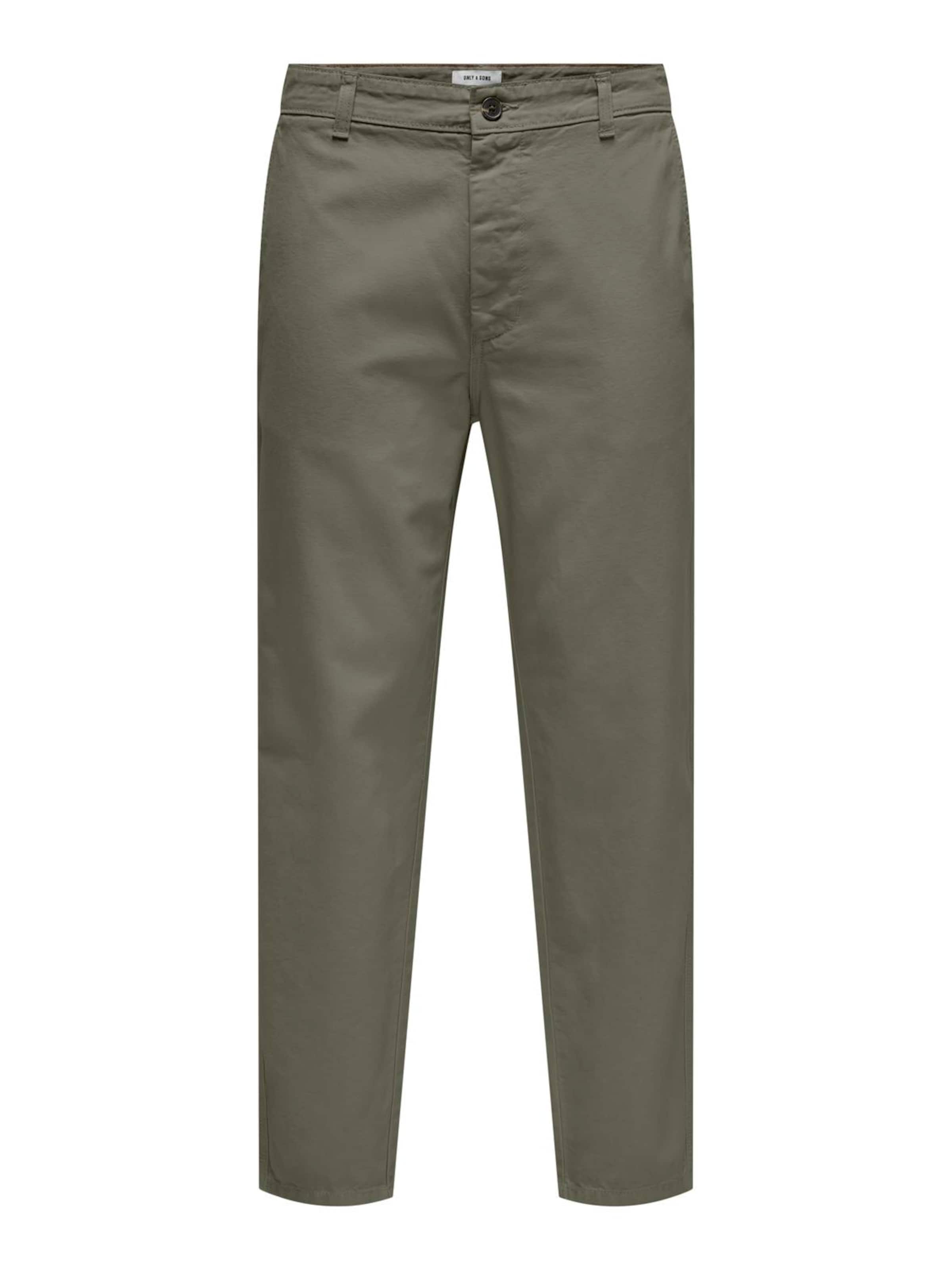 Only & Sons Chino Pants 'ONSLOU' in Green: front